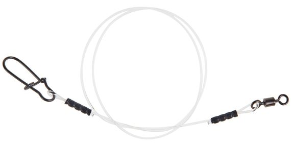 Поводки LJ HARD MONO оснащ. вертл. и застеж. 20кг 30см 5шт.