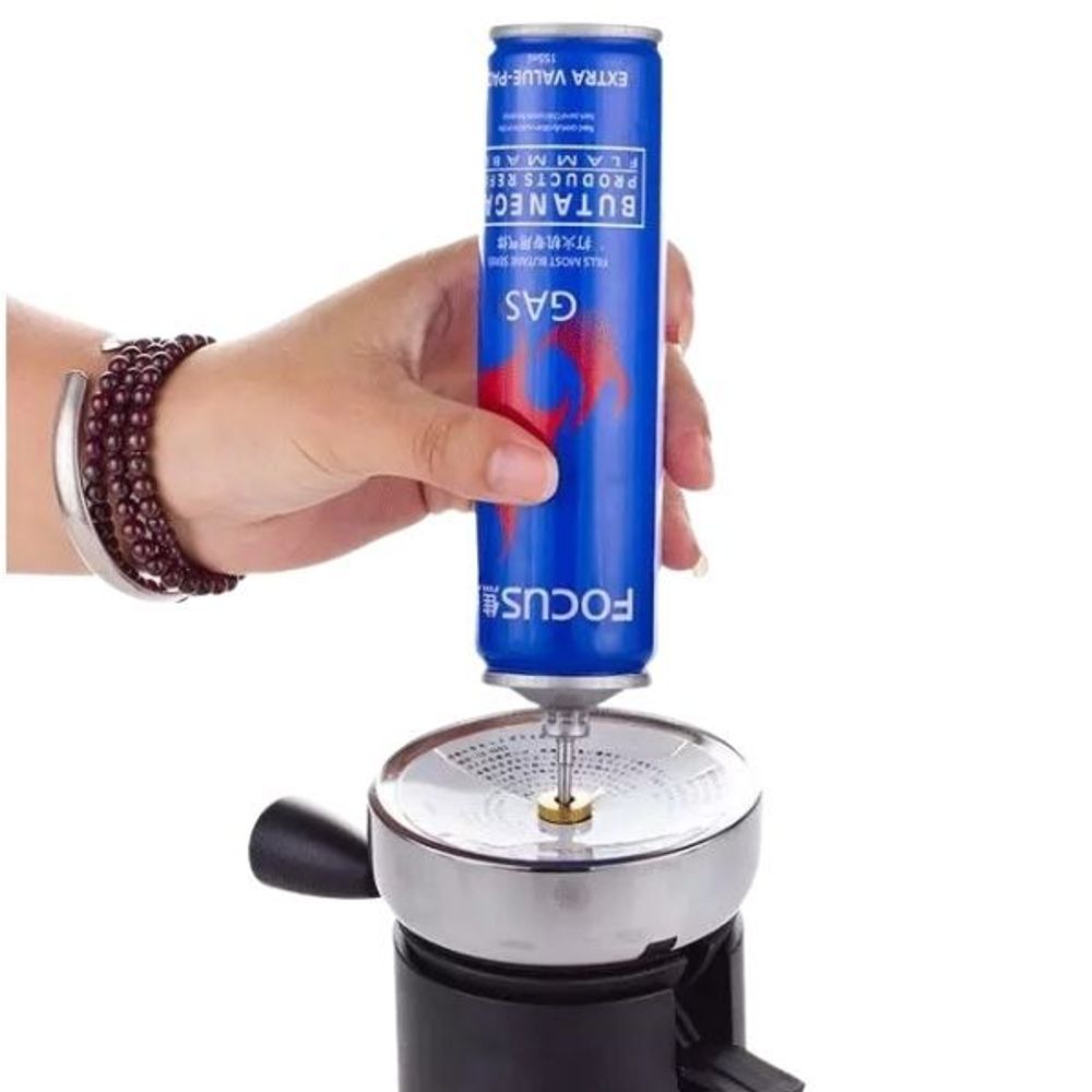 Горелку YAMI легко заправить из баллона