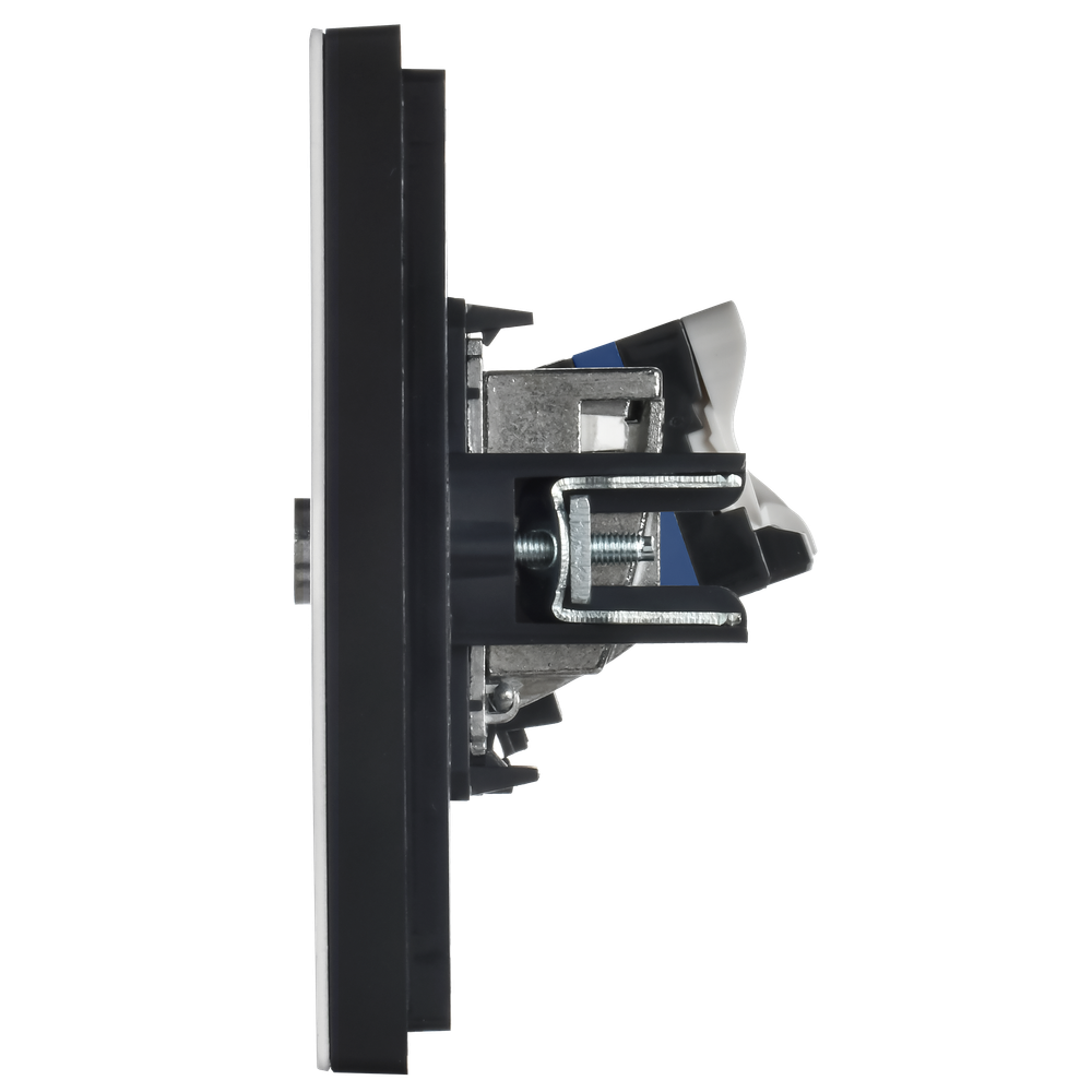 FORTE&PIANO Розетка двойная TV+RJ45 кат.6 FP237M металл белый IEK