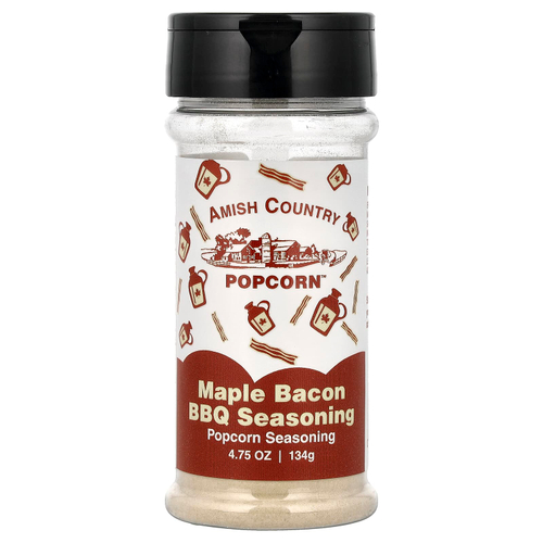 Amish Country Popcorn, приправа для попкорна, со вкусом кленового сиропа и бекона, 134 г (4,75 унции)