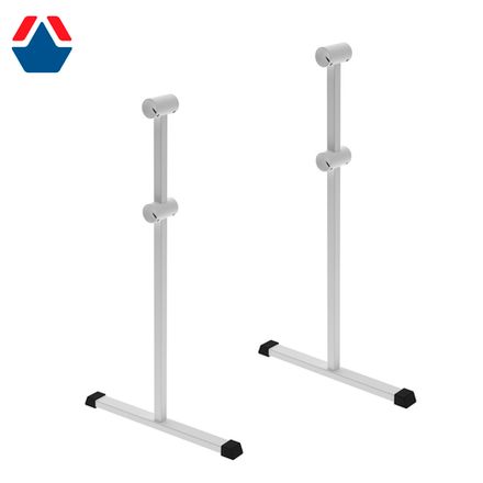 Хореографический станок мобильный 2х-рядный White (комплект кронштейнов)