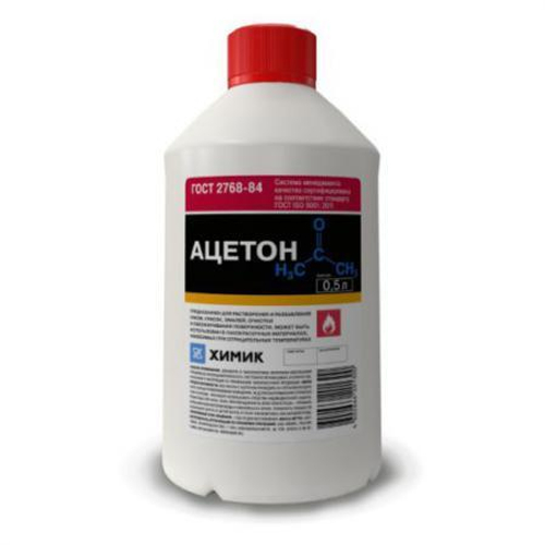 Ацетон пэ 0,5л (15шт) KRONA