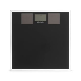 Цифровые весы для ванной комнаты на солнечных батареях, Черный