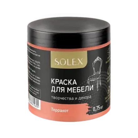 SOLEX Краска для мебели Терракот 0,75кг (ИжСинтез)