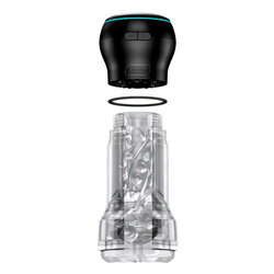 Набор Kiiroo: мастурбатор Feel Pocket Stroker Crystal + интерактивная насадка PowerBlow