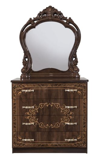 Комод ПАТРИСИЯ 4 ящика караваджо глянец