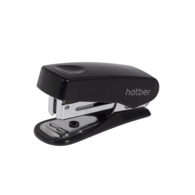 Степлер мини Hatber Gentle, 25 мм, № 10, с антистеплером, пластик, 12 л., 50 скоб, 1 шт