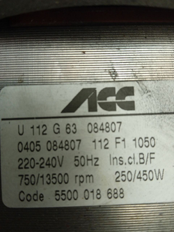 WFO2042OE кт1 Электродвигатель для стиральной машины Bosch 144797 б/у 6 контактов