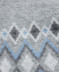 Oysho Жакет из жаккардового трикотажа с 10% шерстью, серый меланж