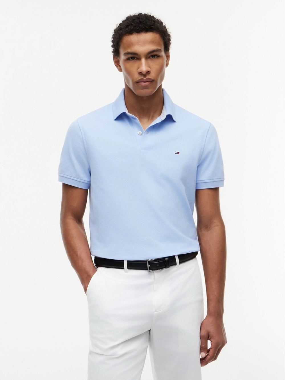 Поло Tommy Hilfiger Regular Fit Stretch Light Blue