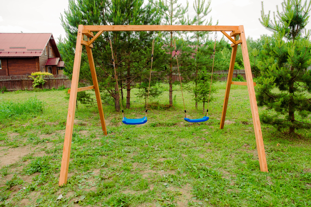 Деревянные качели P911
