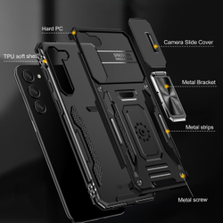 Чехол Safe Case с кольцом и защитой камеры для Samsung Galaxy S25+