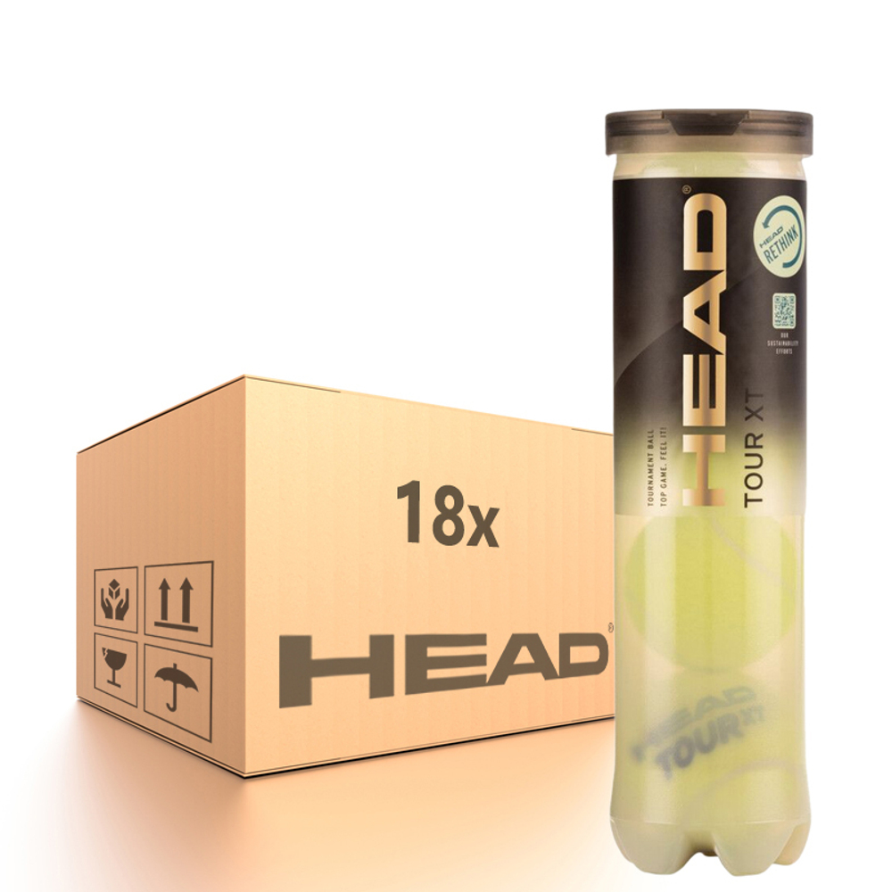 Упаковка теннисных мячей Head Tour XT - 18 x 4B