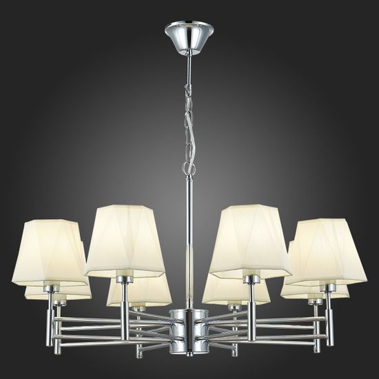 SLE105403-08 Светильник подвесной Хром/Белый E14 8*40W LAGORO