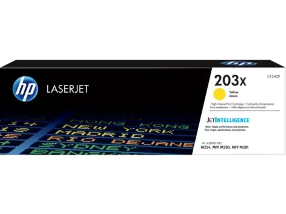 Картридж HP CF542X для HP Color LaserJet M254/M280/M281, Y, 2,5K