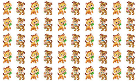 Наклейки-оценки 9*16см "Котята и щенки"