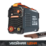 Аппарат сварочный инверторный PATRIOT WM 230 DVC MMA, входное напряжение: 1ф,140-240В;сварочный ток макс: 230A; ПВ при макс. токе: 70%, дисплей,кейс, ARC FORCE, ANTI STICK,HOT START, VRD, Электроды Patriot ЭР-46, 3мм, 1 кг