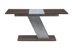 Стол на тумбе Тирион 120(160)х80х78 бетон чикаго серый / дуб табак гладстоун