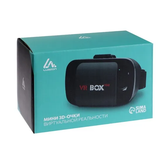3D Очки виртуальной реальности мини LuazON, смартфоны до 5.5", чёрные