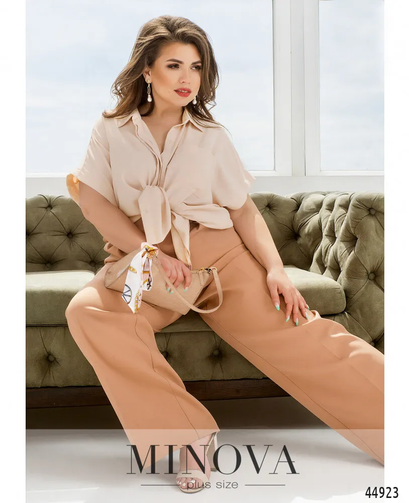 Рубашка 4140Б-пудровый Minova