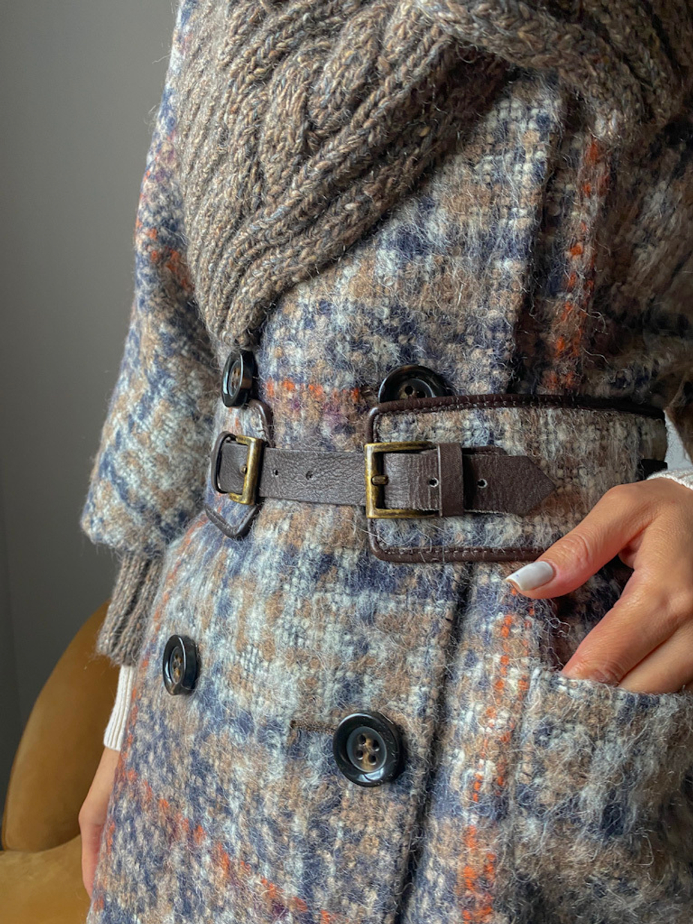 Шерстяное пальто SportMax, XS оригинал
