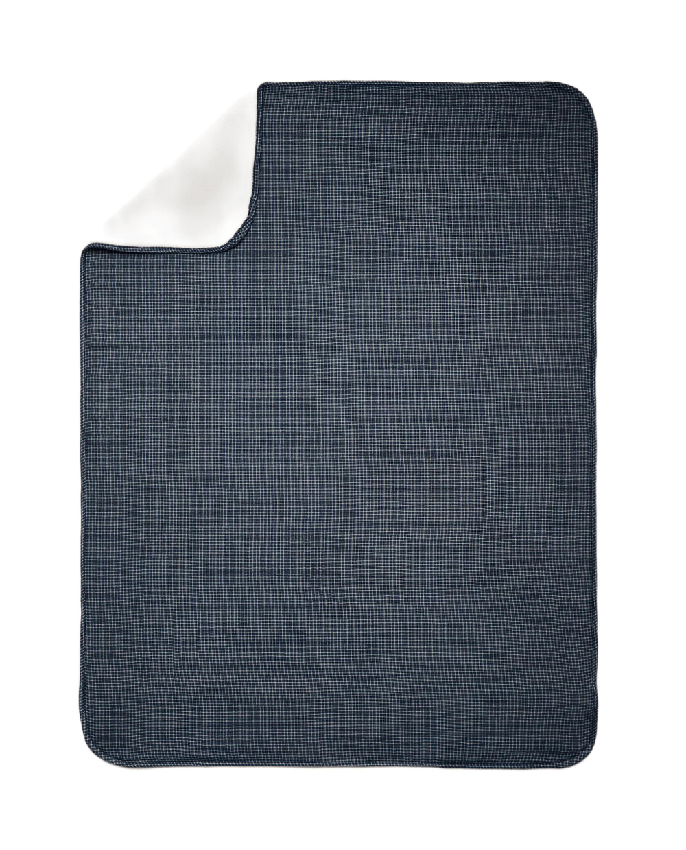 Zara Home плед детский из хлопка, синий, в клетку, 90x120 см