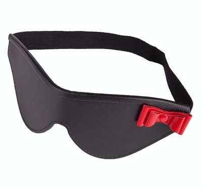 Маска на глаза с декоративным красным бантом (Цвет: черный с красным)