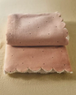 ZARA HOME ДЕТСКИЙ МЯГКИЙ ПЛЕД, РОЗОВЫЙ