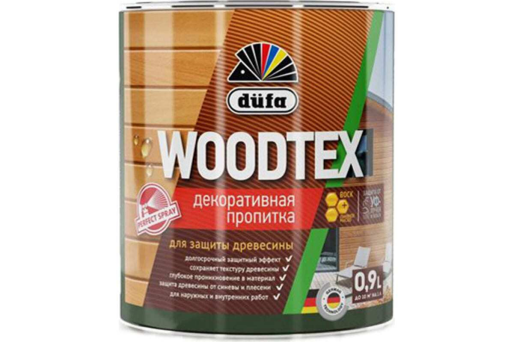 Пропитка декоративная для защиты древесины алкидная Dufa Woodtex дуб