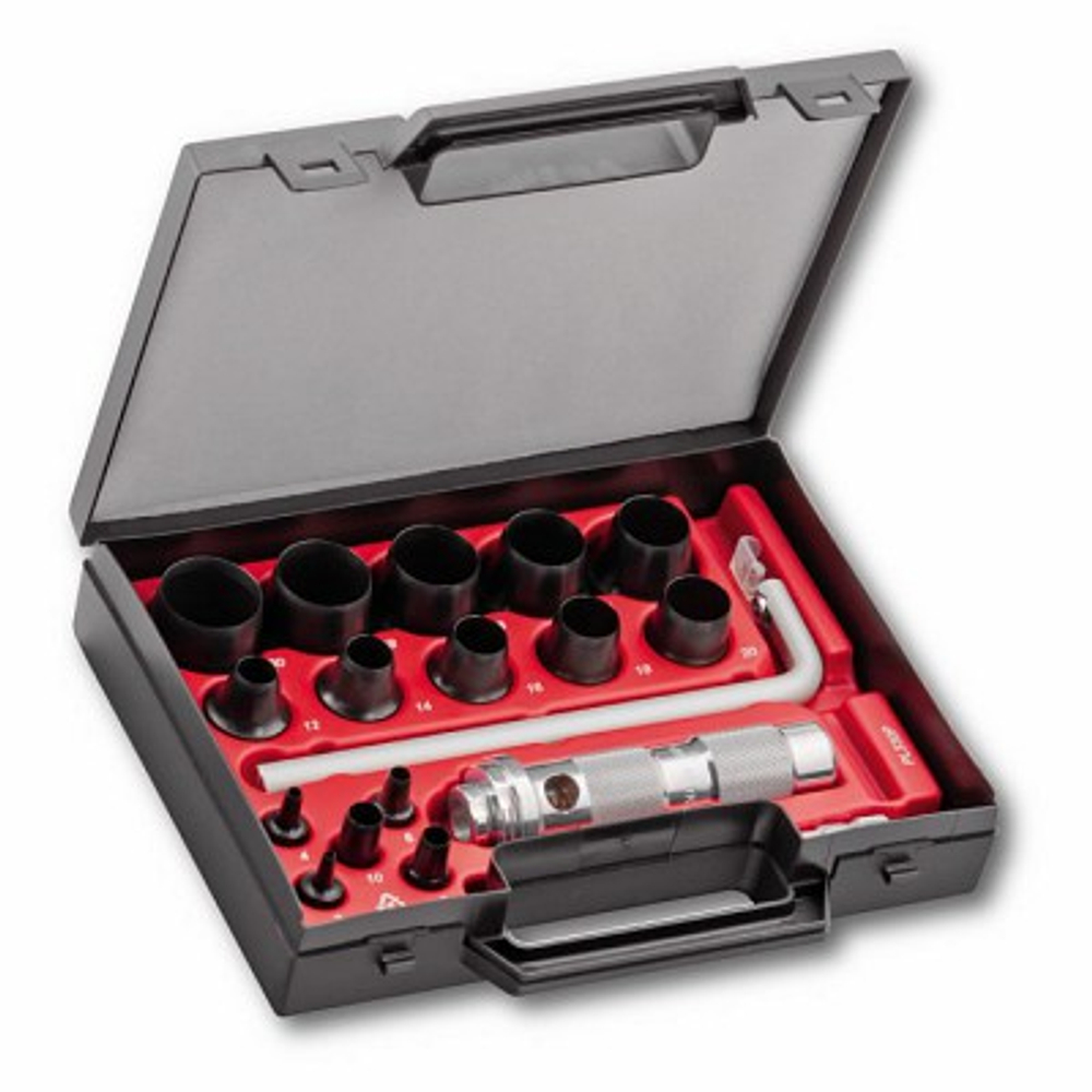 160 K Набор из 15-и пробойников в пластиковом кейсе, для отверстий от 3 до 330 мм, USAG (Италия)