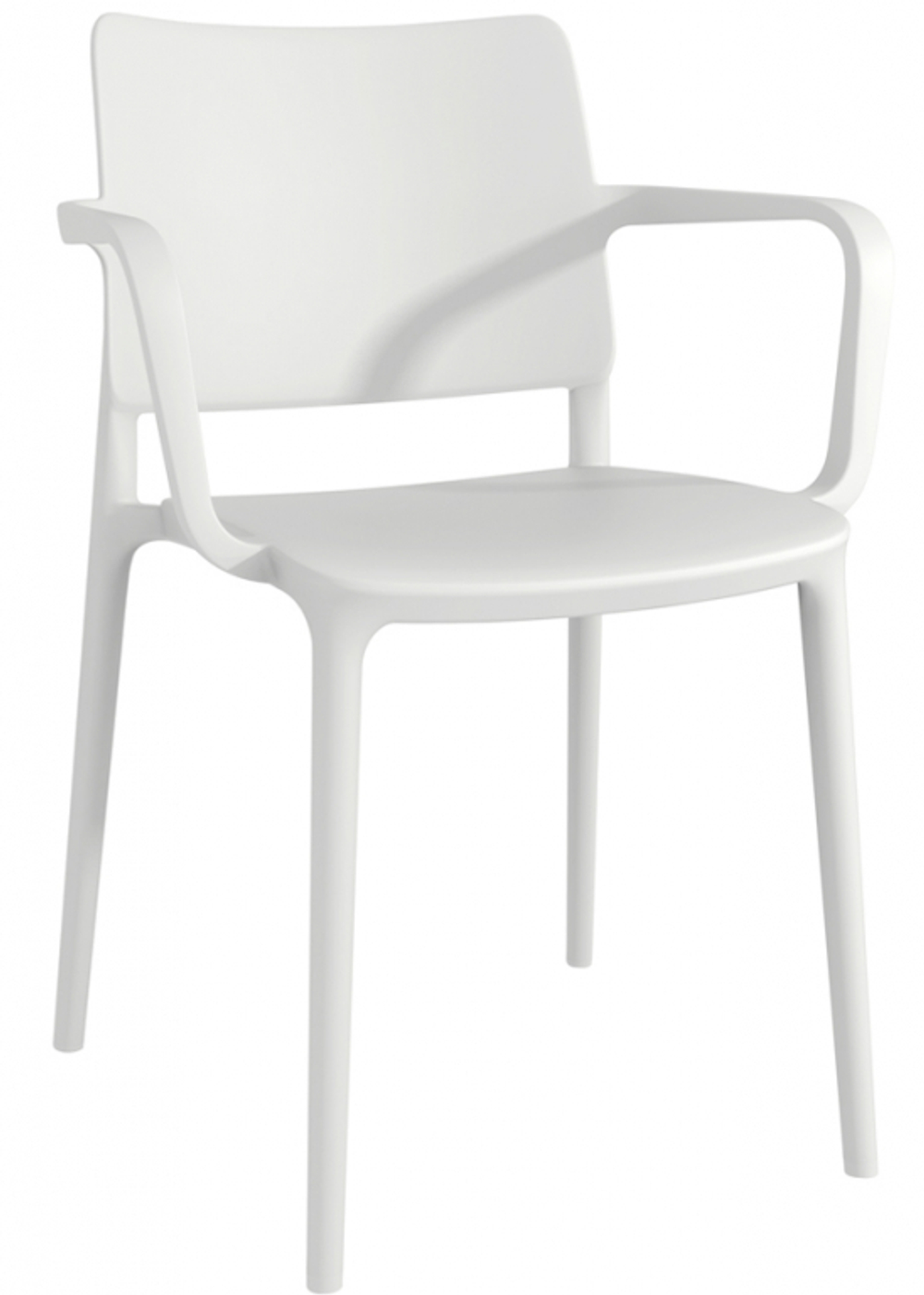 Кресло пластиковое Papatya Joy-K, белый