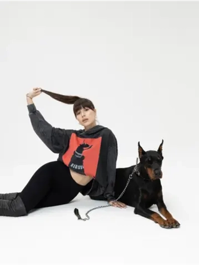 Худи PARABOLA Доберман оверсайз варенка для мужчин и женщин