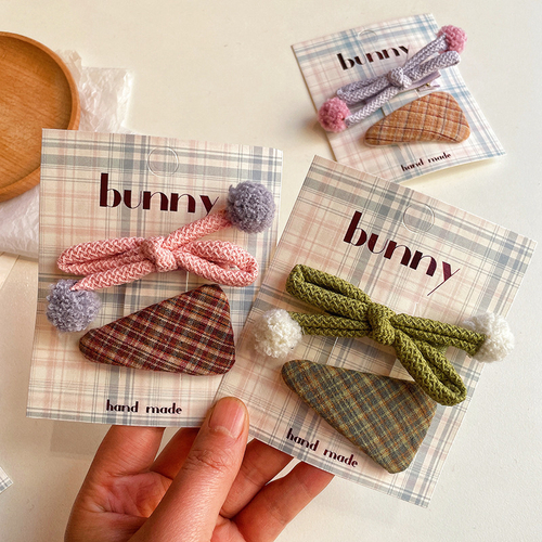 Набор заколок для волос "Bunny Cotton"