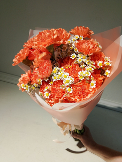 Букет из хризантем и альстромерии (С0033)