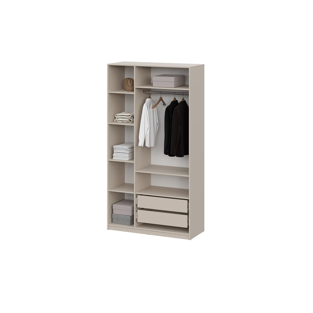 Шкаф распашной (5 полок + штанга) ШК 5 (1200), Меланж