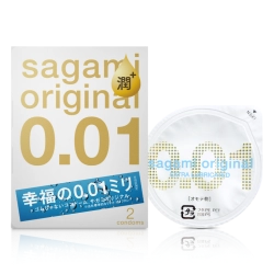 Презервативы Sagami Original 001 EXTRA Lubricated, полиуретан, 2 шт.