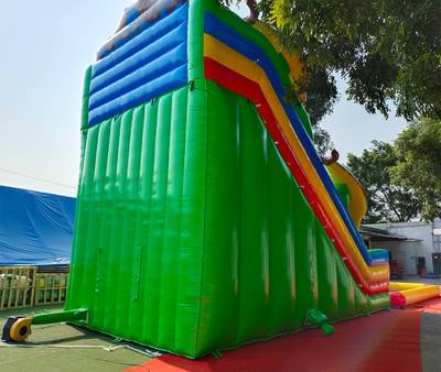 Водная горка с бассейном «Морская волна», 15×5×8 м