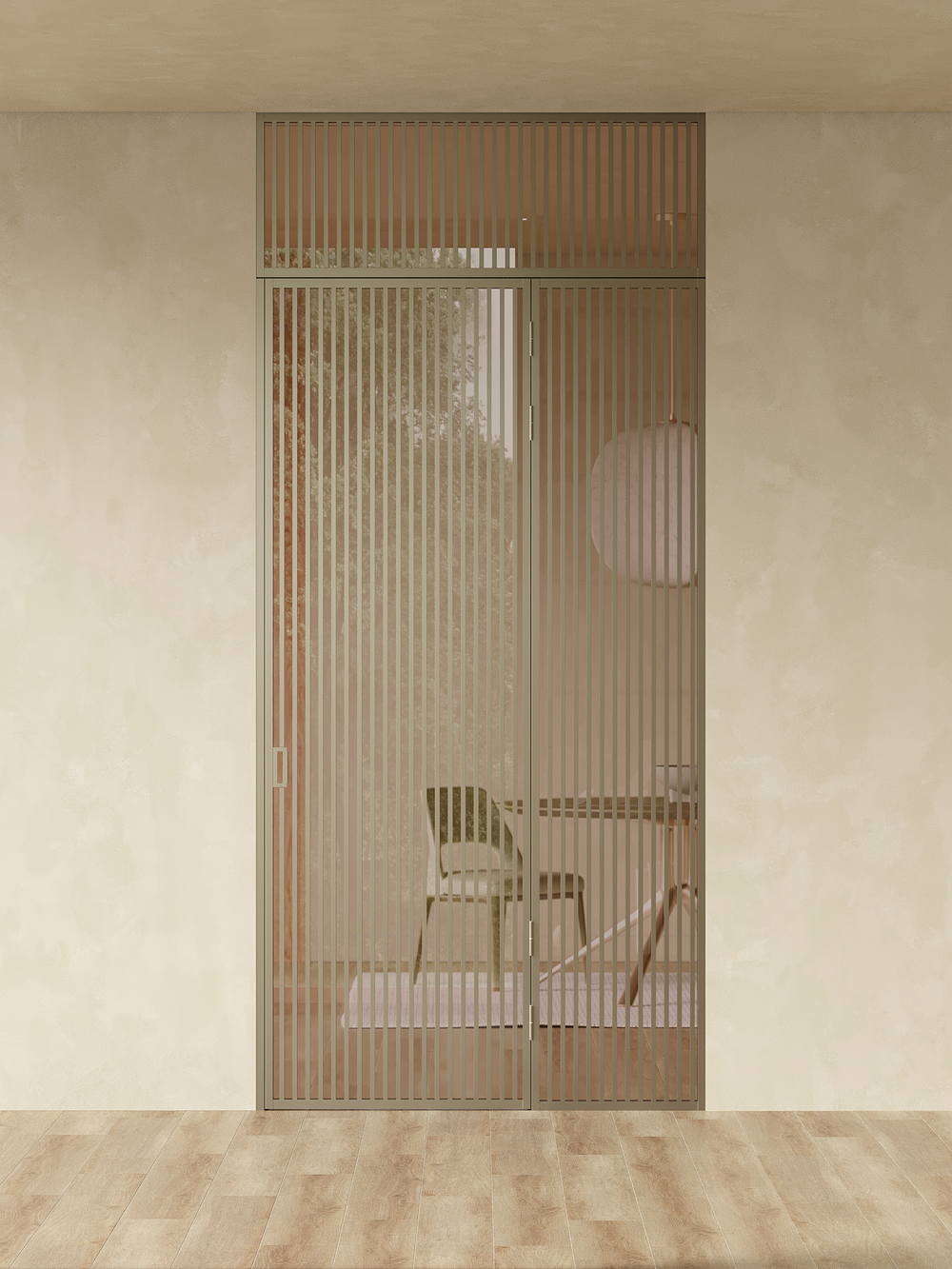 Распашная алюминиевая перегородка Minoli 16
