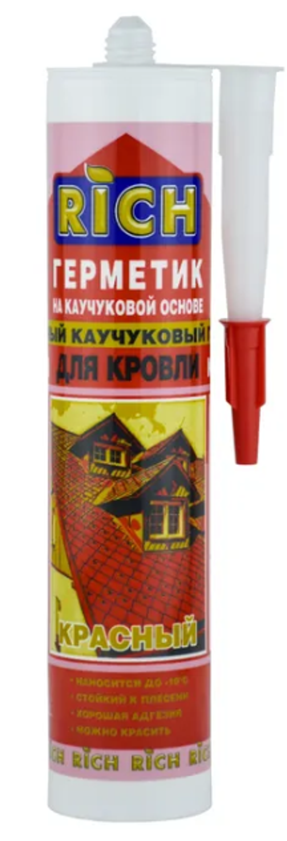 РИЧ герметик красный кровельный каучуковый 310мл (ящ.15шт)