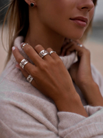 Кольцо «Колос» мятый