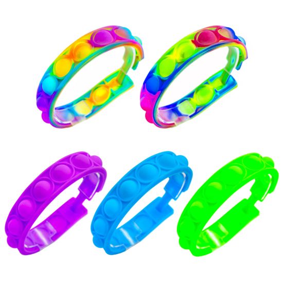 Антистресс пупырка поп ит Наручный браслет 22см