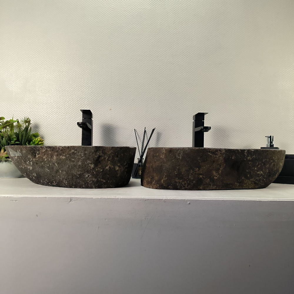 Раковина из речного камня ПАРА! RS-64964 53*34*14 0866