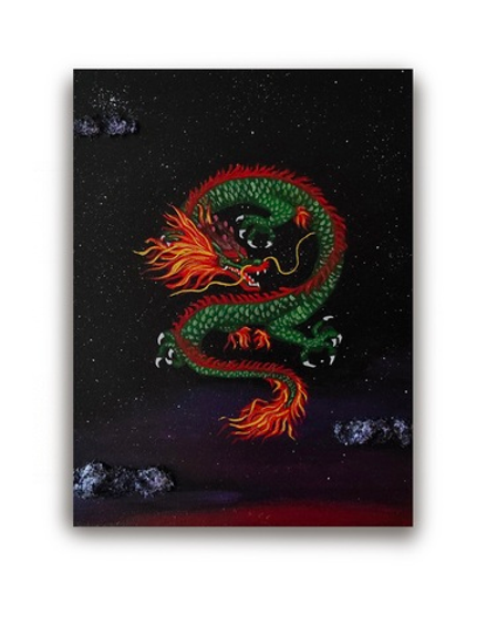 Дракон в ночном небе