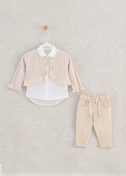 рубашка с болеро и джинсами