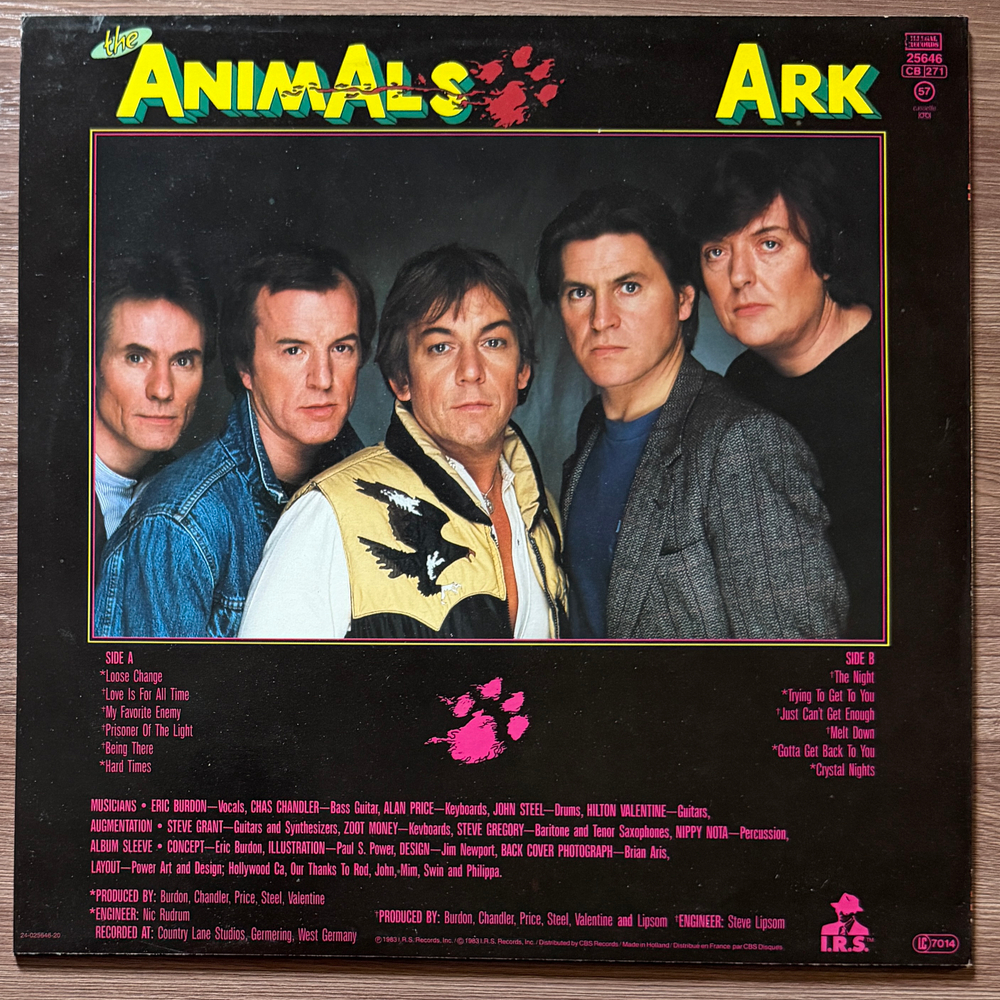 The Animals - Ark (Голландия 1983г.)