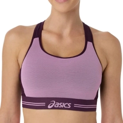 Теннисный бюстгальтер Asics Game Compression - dark aubergine/bubblegum