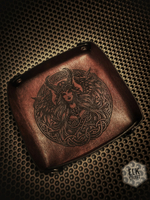 Кожаный дайстрей, миска для кубов.