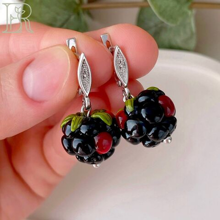 Серьги Ежевика