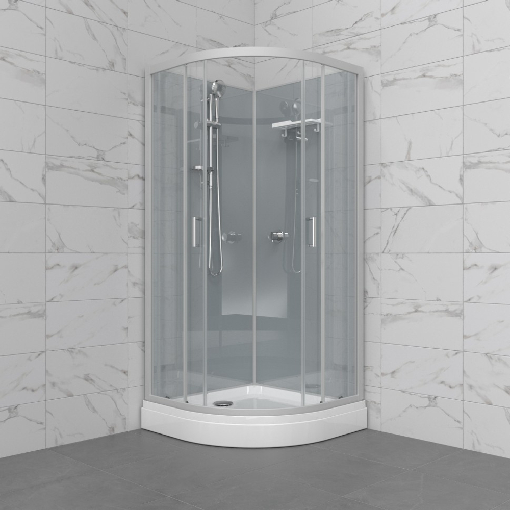 Душевая Кабина Прайм-Сатин 90*90 А без крыши