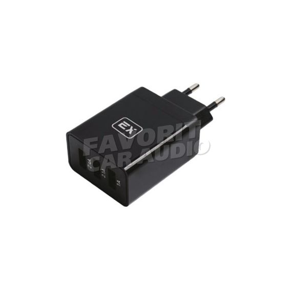 СЗУ 3USB Exployd EX-Z-436 SONDER 5500mA пластик QC3.0 чёрный